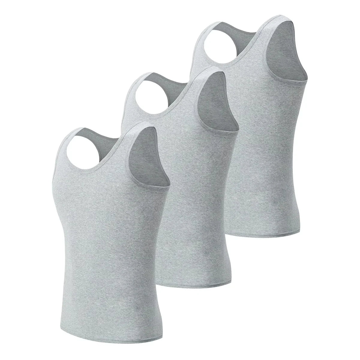1/3 Piece Men's Vest - Summer Style Slim-Shouldered Solid Color Youth Sports t-Shirt Comfortable Home Wear Inner Layer