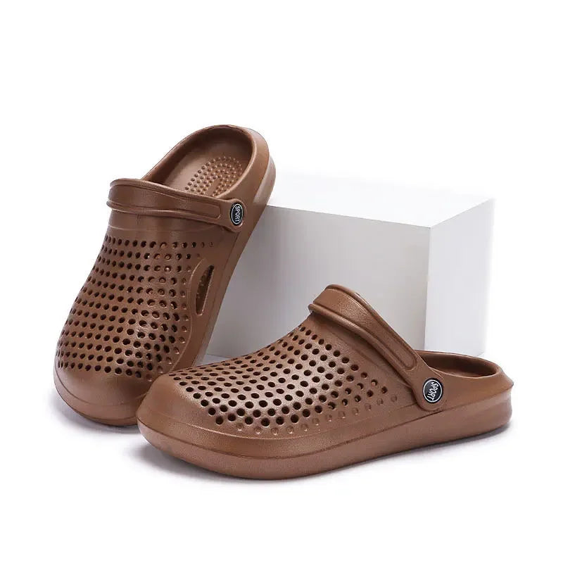 Outdoor Beach Sandals Men's Summer New Style Half Slip Women's Summer New Couple Model EVA Material Comfortable Clog Shoes