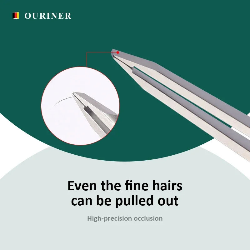 Colorful Slanted Eyebrow Tweezers Premium Stainless Steel for Fine Hair Pulling, Professional Beauty & Makeup Removal Tools