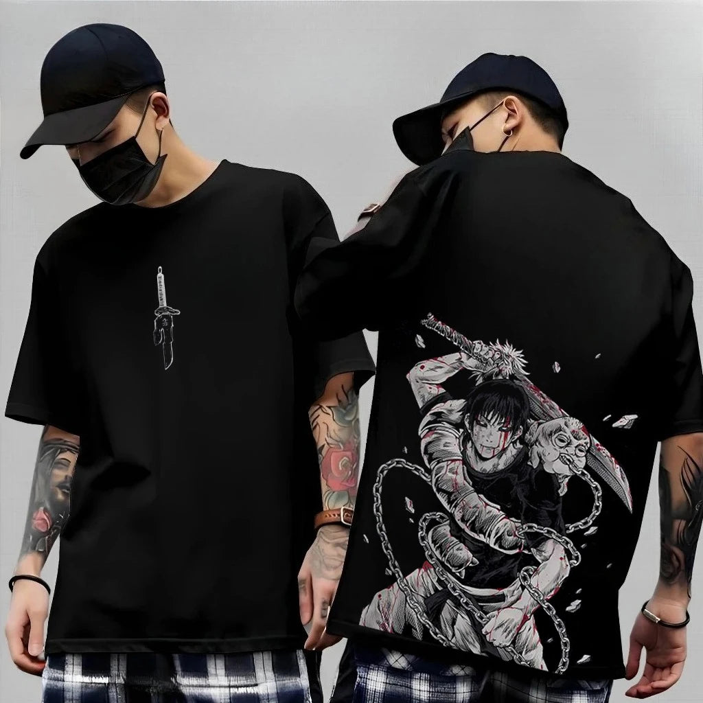 Anime Gojo Satoru Jujutsu Kaisen Printed T-shirt Men's and Women's T-shirt Men's Top Sports T-shirt Men's T-shirt Summer Tee New