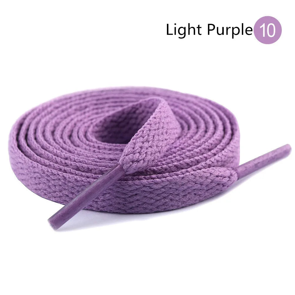 26Colors Flat Shoelaces Adult Kids Black White Pink Laces Sneakers Shoestring No Elastic Shoelace Leisure Lacet Shoe Accessories