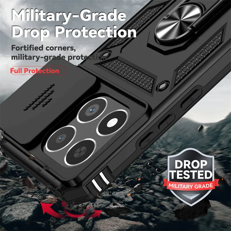 Armor Funda for Xiaomi 15T Pro 5G Case Car Magnetic Holder Ring Phone Case for Xiaomi 15 T Mi15tpro Xiaomi15T Lens Protect Cover