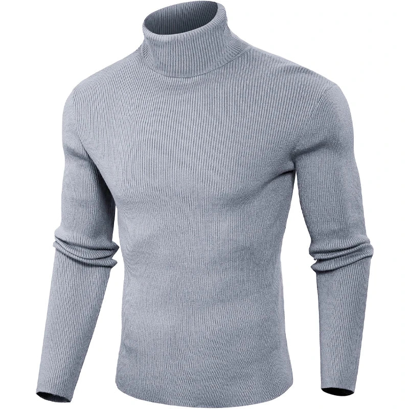 Animal Game Luxury Men's Cold Blouse Casual Sweaters Woolen Turtleneck Pullover Basic Stripes Tshirts Warm Sweatshirt Knit Men