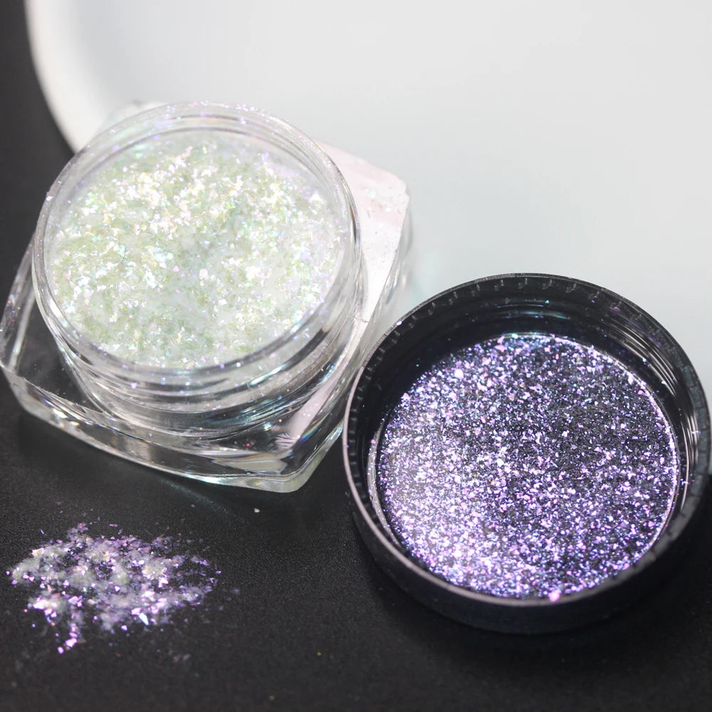 100colors Cosmetic Diamond Highlighter Pigment Eyes Loose Powder Makeup Pearlescent Shiny Eyeshadow Lipgloss Resin Craft DIY