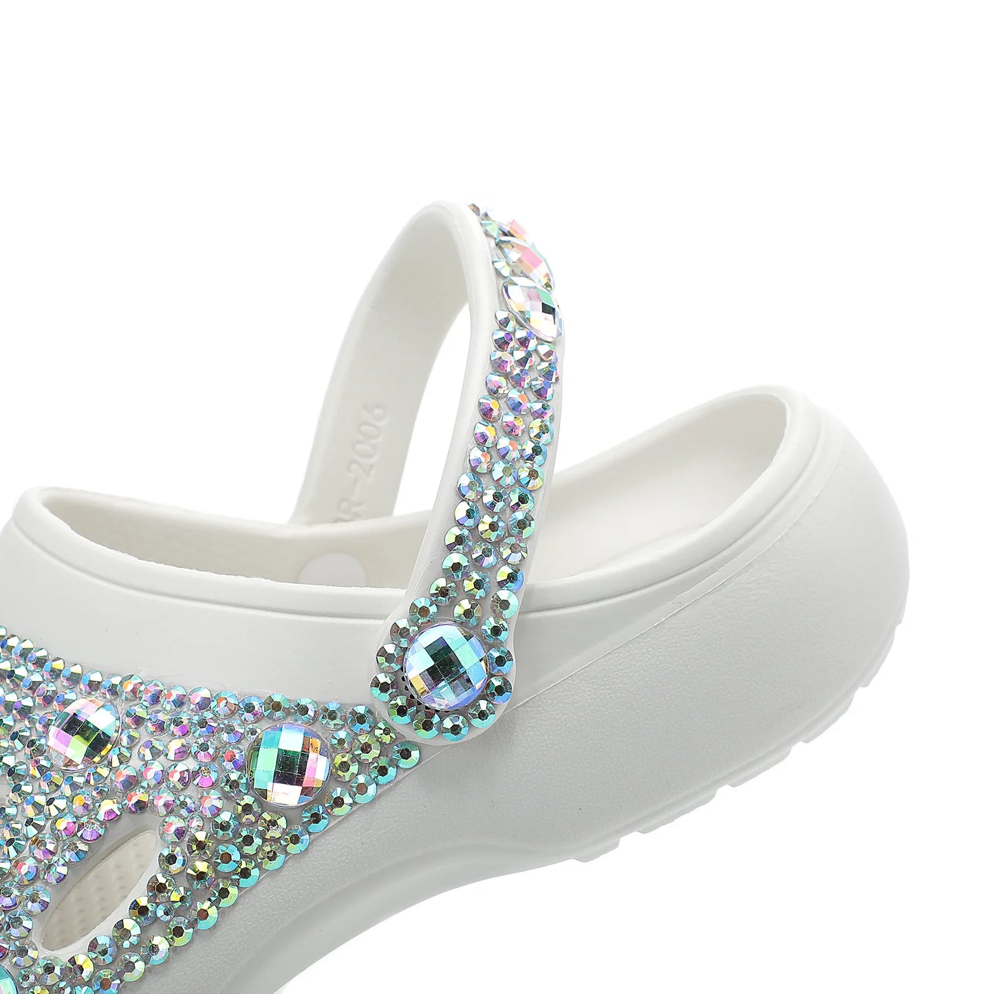 Bling Clogs Women Sandals Ladies Summer Beach Shoes EVA Lightweight Sandles Sparkling Rhinestone  Slippers Sandalias Clogs Shoe