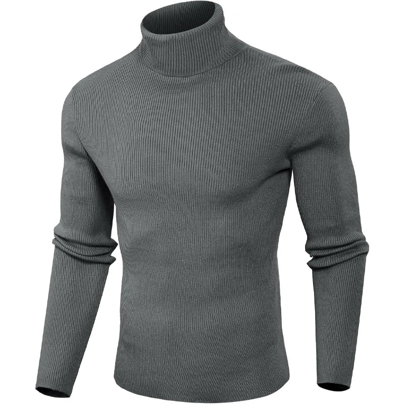 Animal Game Luxury Men's Cold Blouse Casual Sweaters Woolen Turtleneck Pullover Basic Stripes Tshirts Warm Sweatshirt Knit Men