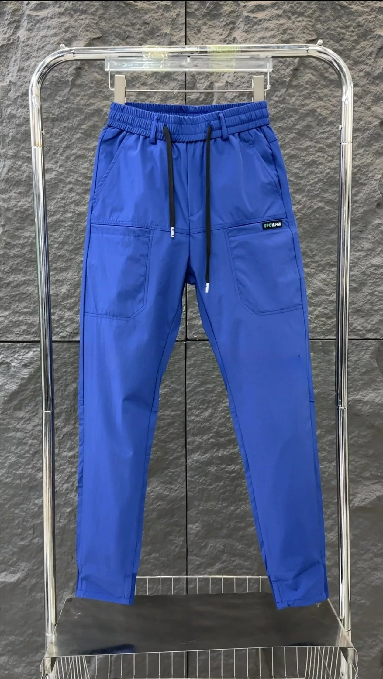 Men's High Stretch Multi-pocket Skinny Cargo Pants Multi-pocket Sweatpants Solid Color Casual Work Outdoor Joggers Trousers