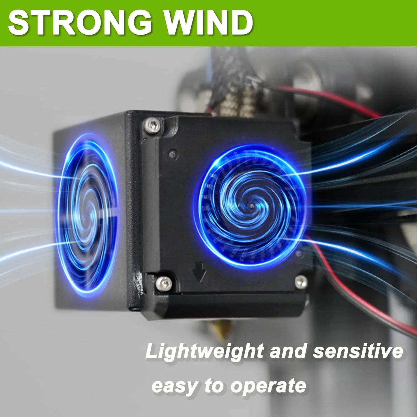 Creality Original 4010 Fans DC 24V Extruder Hot End Fan and DC 24V Turbo Fan for Creality Ender 3/Ender 3 Pro /Ender 5 3D Printe