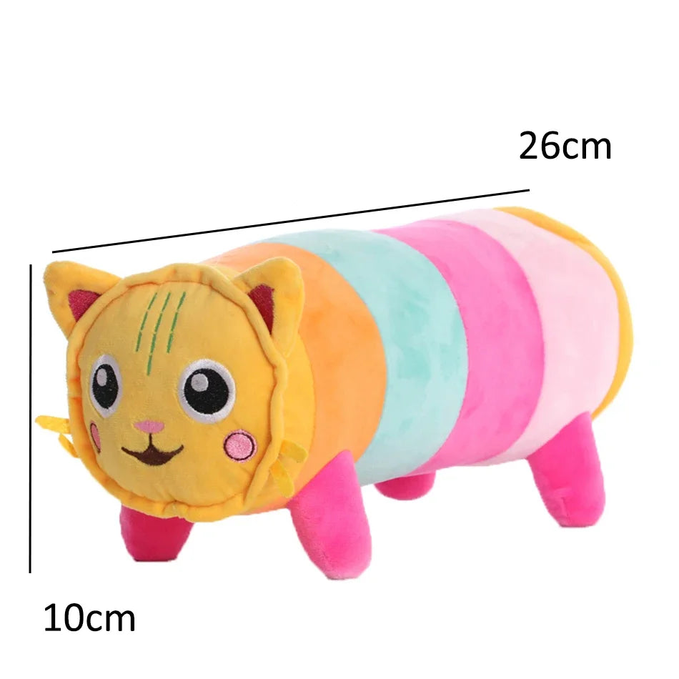 25cm 8Pcs Gabby doll house plush toy cartoon stuffed animal mermaid cat mermaid plush doll children's Christmas gift