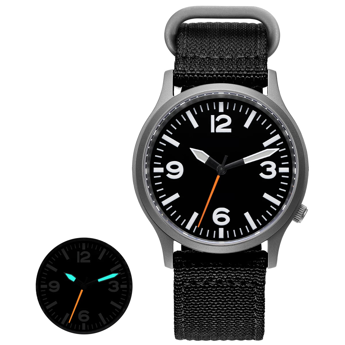 BERNY Titanium Men Watch Lightweight Super Luminous Dial Sports Quartz Watches for Men Sapphire 5AMT Waterproof Wristwatch