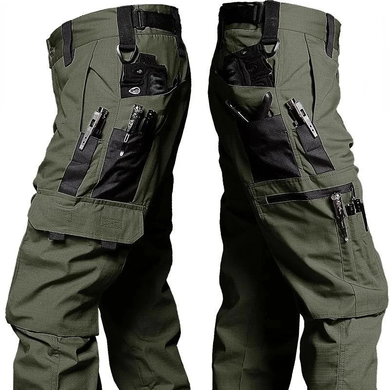 Men's Casual Tactical Pants Multi Pockets Work Trousers Male Outwear Straight Autumn Cargo Pants Spring Wear-resistant Trousers
