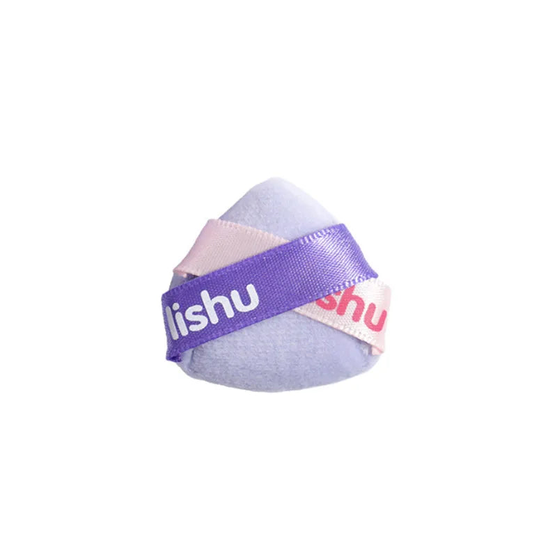 LISHU 3pcs Mini Flocking Powder Puffs Detail Makeup Blender Sponge Fluffy  Plush Blusher Foundation  Application Cosmetic Tool