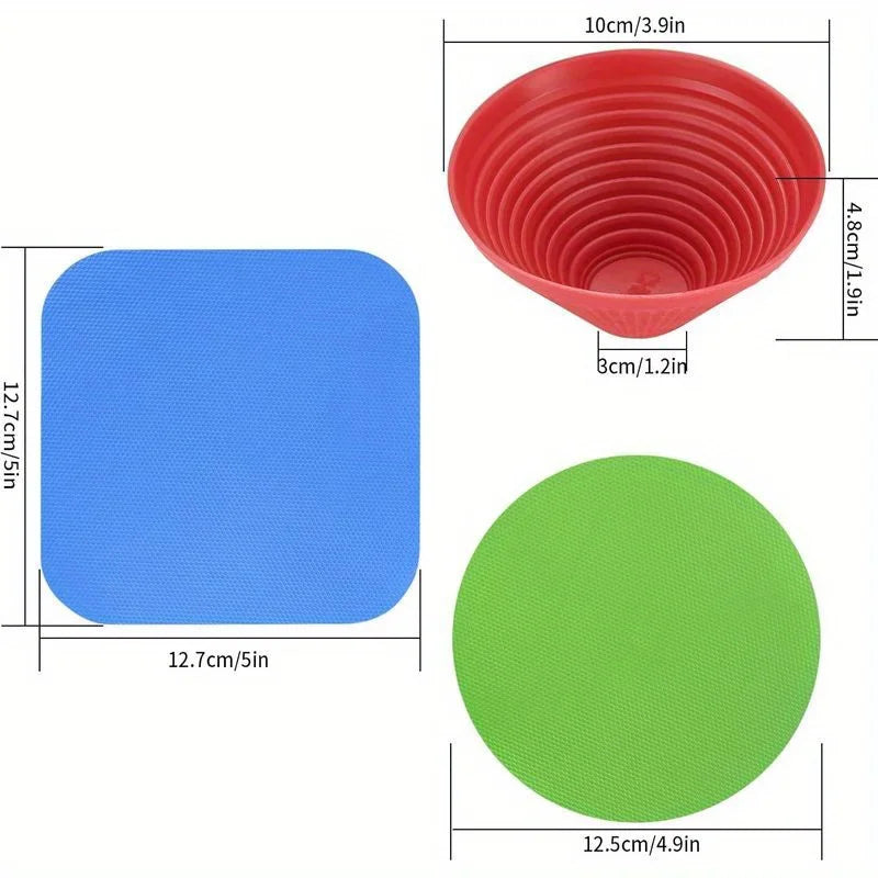 1/3pcs Rubber Can Opener Pad Reusable Bottle Opening Booster Anti-slip Easy-to-Use Gripper for Elderly Children Kitchen Gadgets
