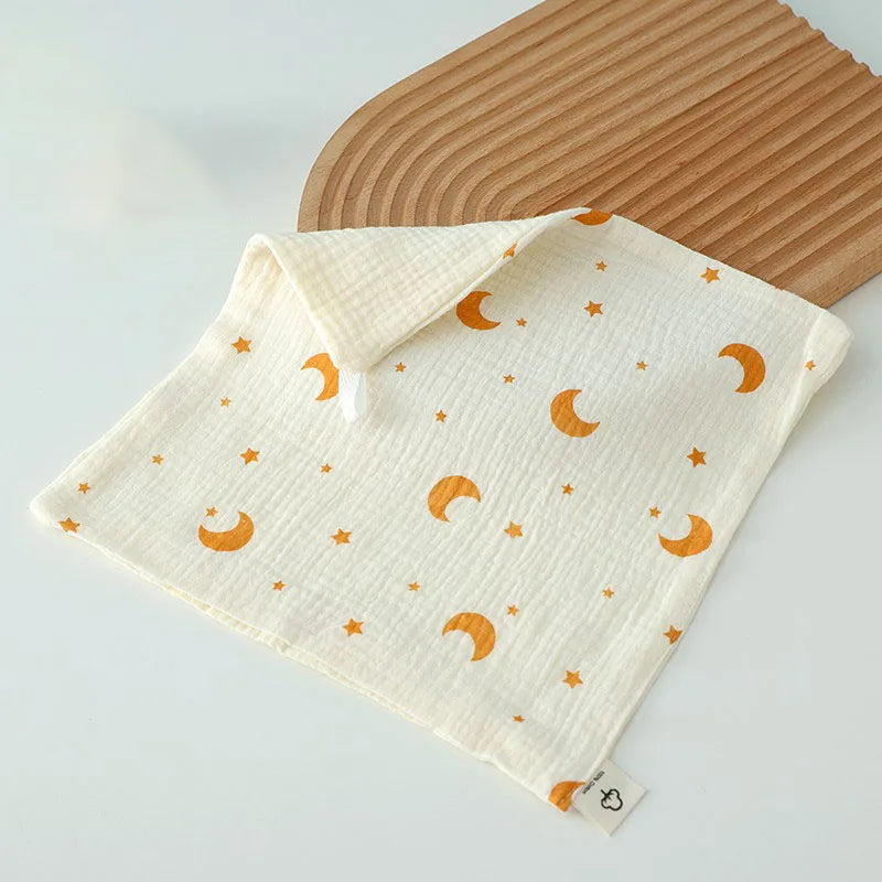 4pcs New Baby Washcloth Newborn Burp Cloth Square Towels Cute Koala Bear Pure Cotton Soft Absorbent Gauze Cotton Baby Towels