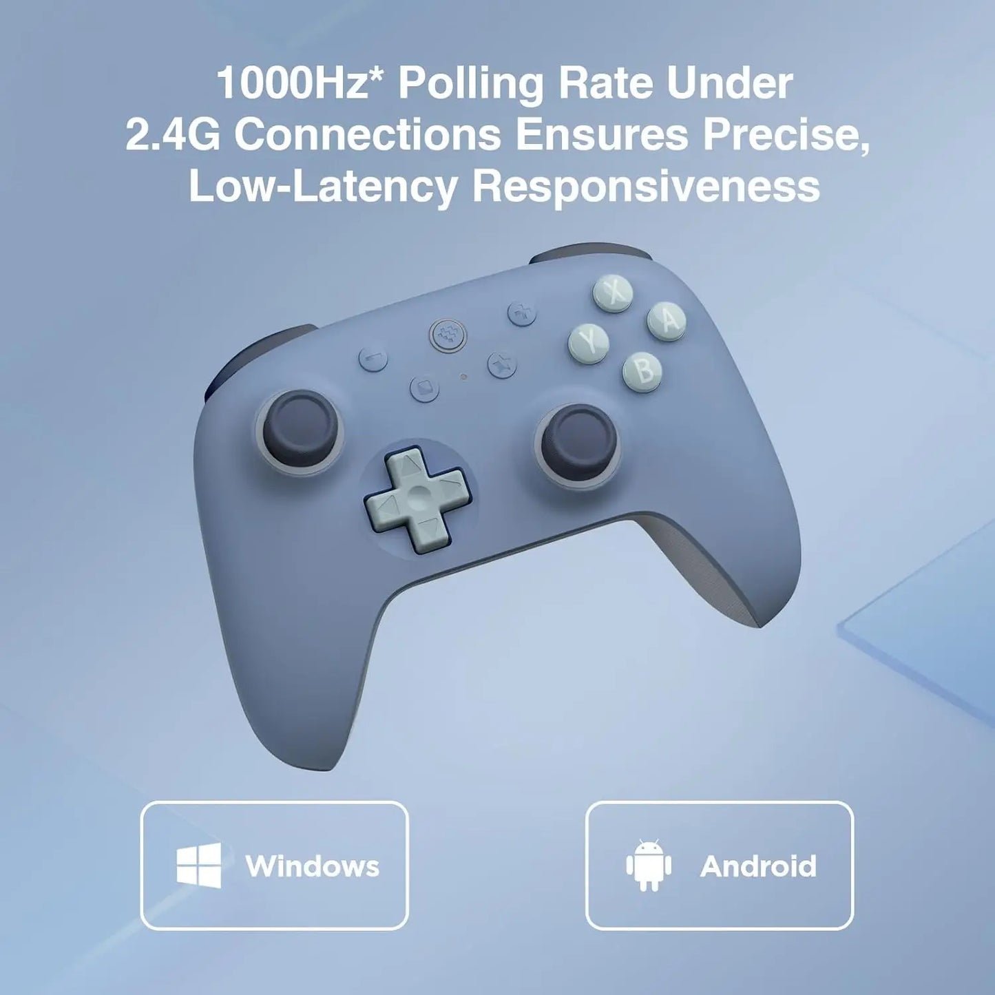 8Bitdo Ultimate 2C Wireless Controller for Windows PC and Android, with 1000Hz Polling Rate, Hall Effect Joysticks Gamepad