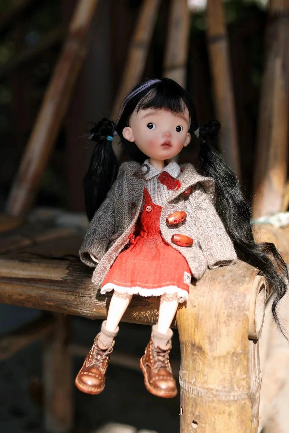 New SD 26cm BJd Doll-1/6 Little Girl Landoudou Resin Model Series Toy Birthday Gift DIY Makeup Free Shipping