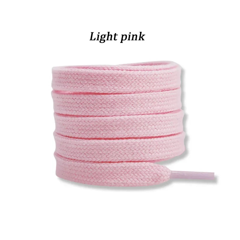 New Flat Cotton Shoelaces for Sneakers AF1 AJ1 Shoelace High-top Canvas Casual Shoe Laces No Elasticity Shoestrings Men Women
