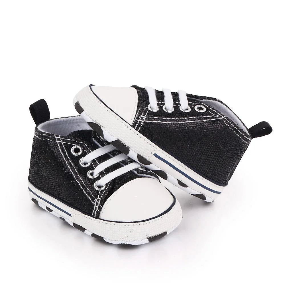 Print Canvas Baby Sports Sneakers For Newborn Baby Boys Girls First Walkers Shoes Infant Toddler Soft Sole Baby Shoes