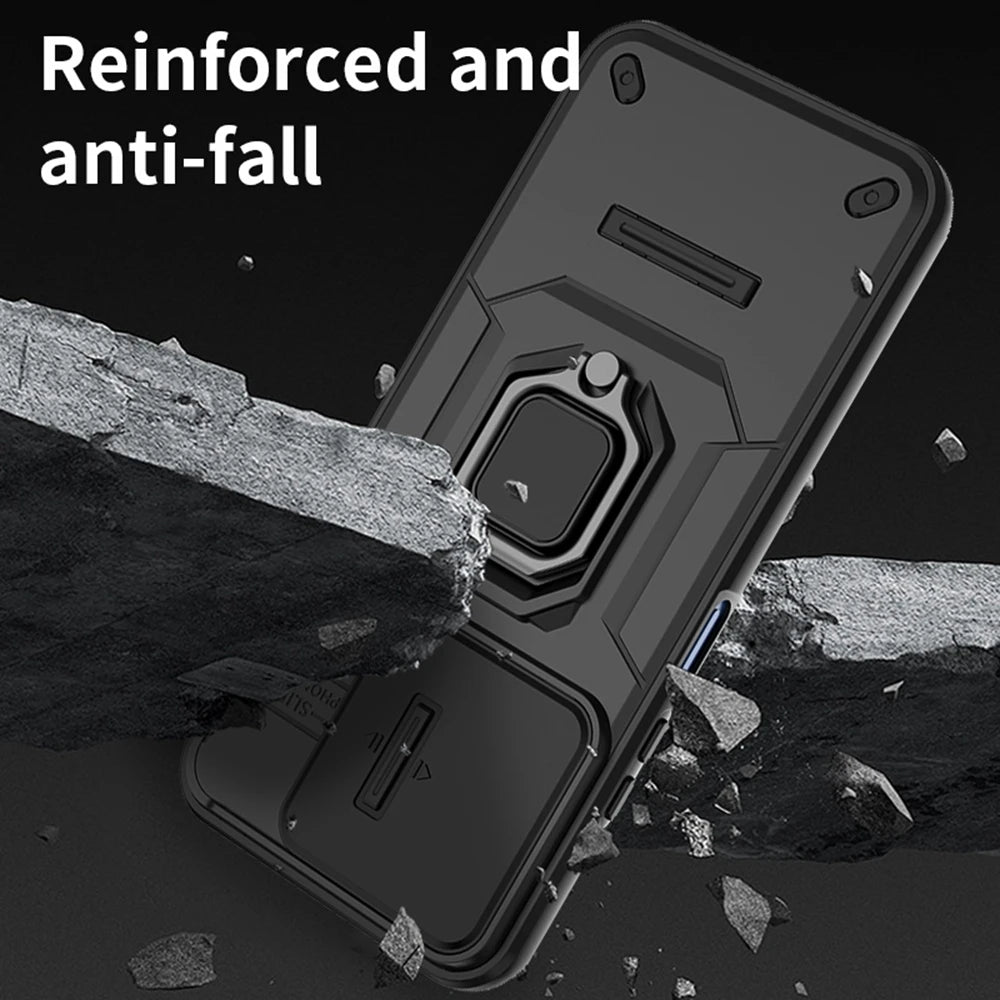 For Xiaomi Redmi 15C 4G 171mm Case Shockproof Armor Magnetic Holder Ring Case For Redmy 15C 15 C Redmi15C 4G Lens Protect Cover