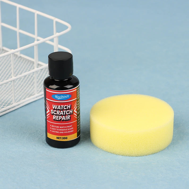 Quick Scratch Repair Polish Cream With Sponge Multi-Surface Restorer For Watches Jewelry Stainless Steel Metal Oxidation Remover