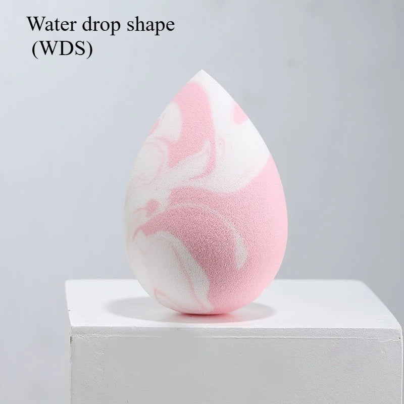 1Pc Makeup sponge gradient color soft double-sided wet and dual-use fit without eating powder
