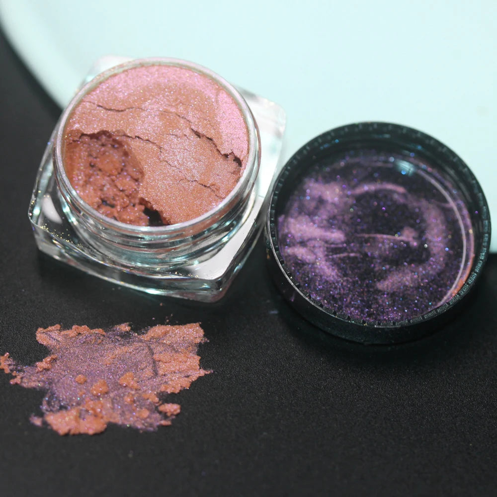 100colors Cosmetic Diamond Highlighter Pigment Eyes Loose Powder Makeup Pearlescent Shiny Eyeshadow Lipgloss Resin Craft DIY
