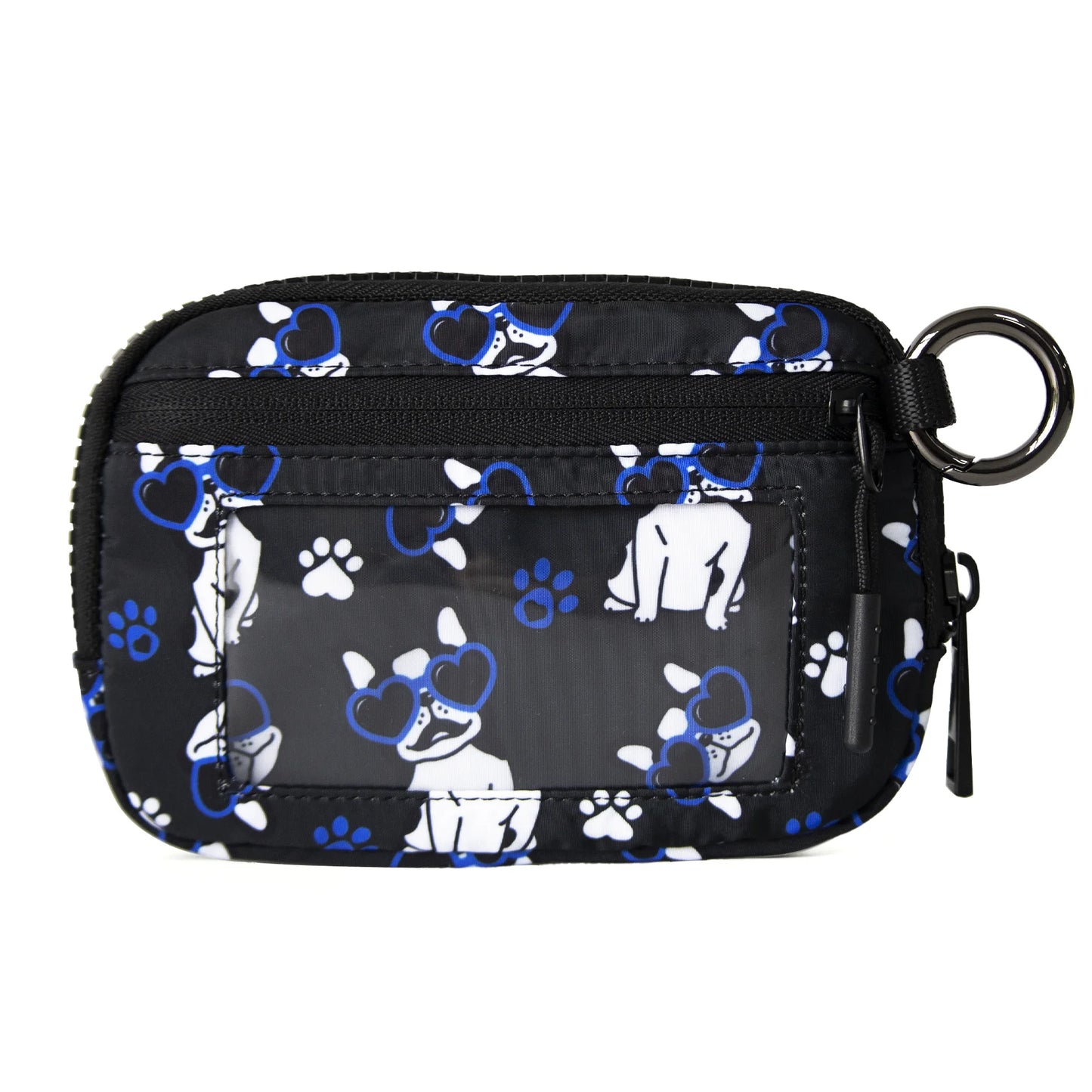 Women Cute Small Pouch Mini Wallet with Clear ID Window, Makeup Cosmetic Bag,Card Holder Bag for Purse,Toiletry Zipper Pouch