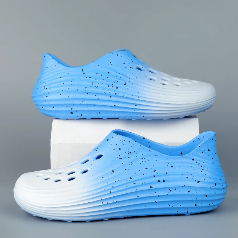 Lightweight Garden Shoes Rubber Sandals Men Cover Toes Beach Sandals Summer Shoes Soft Comfortable