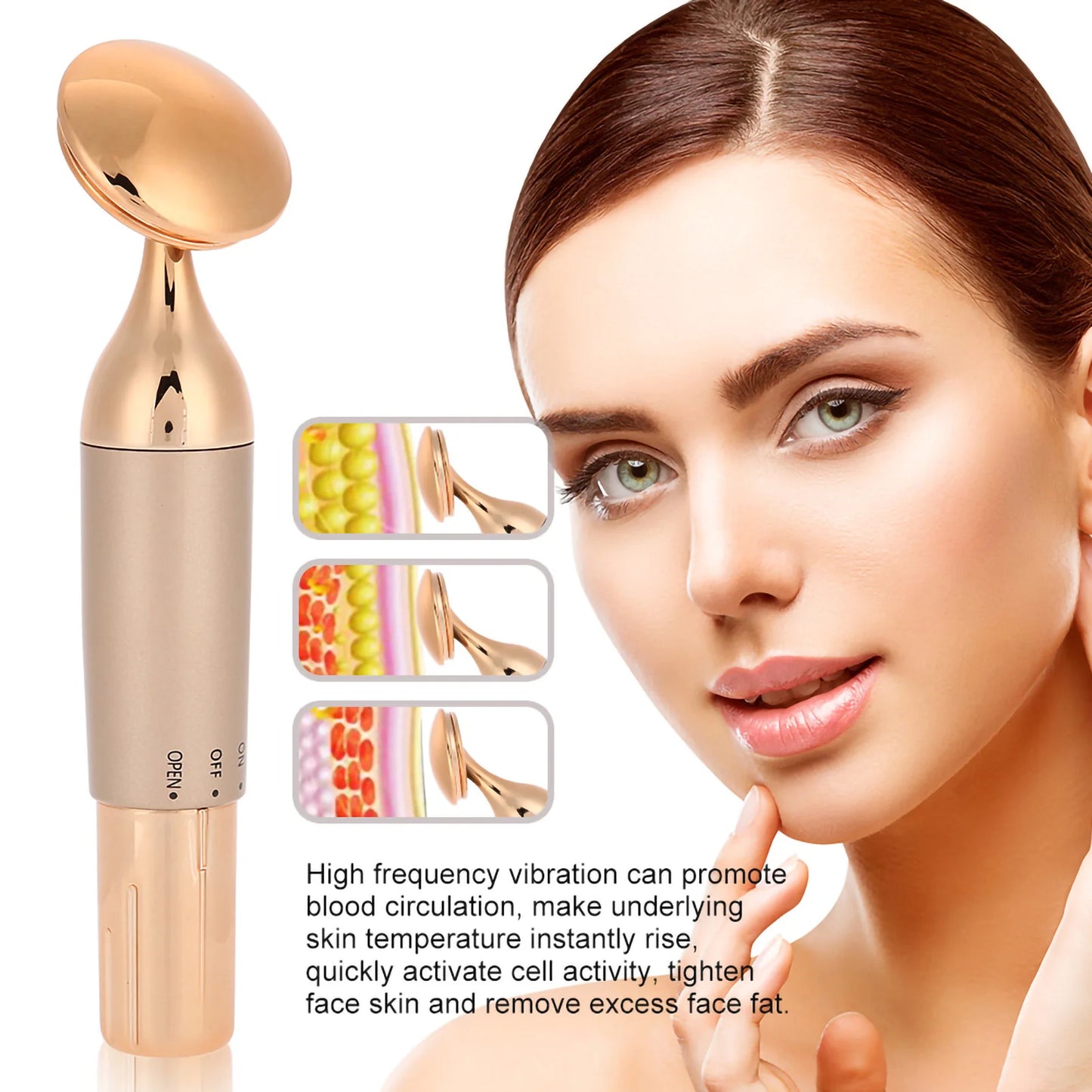Beauty Massager Face Massager Vibrating Facial Massager Vibration Slim  Tighten Face Beauty Device Skin Spa Cleaner Massager
