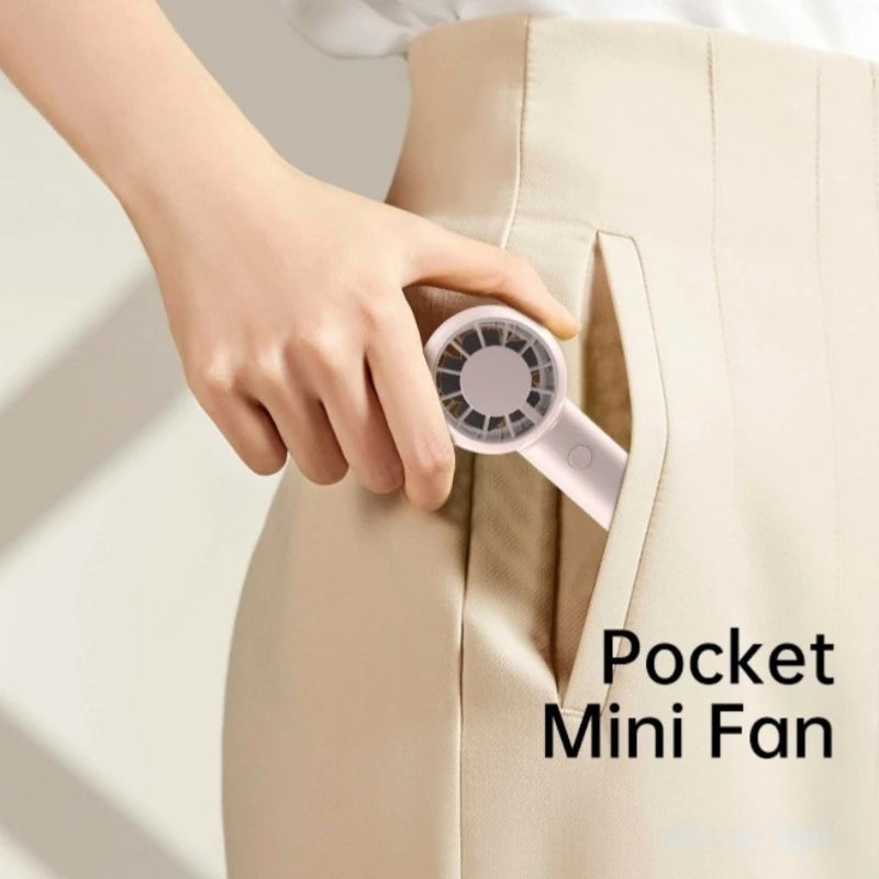 Portable Handheld Fan Convenient Creative Small Fan 3 Speeds USB Pocket Fan Lightweight Adjustable Cute Mini Fan Air Coolers