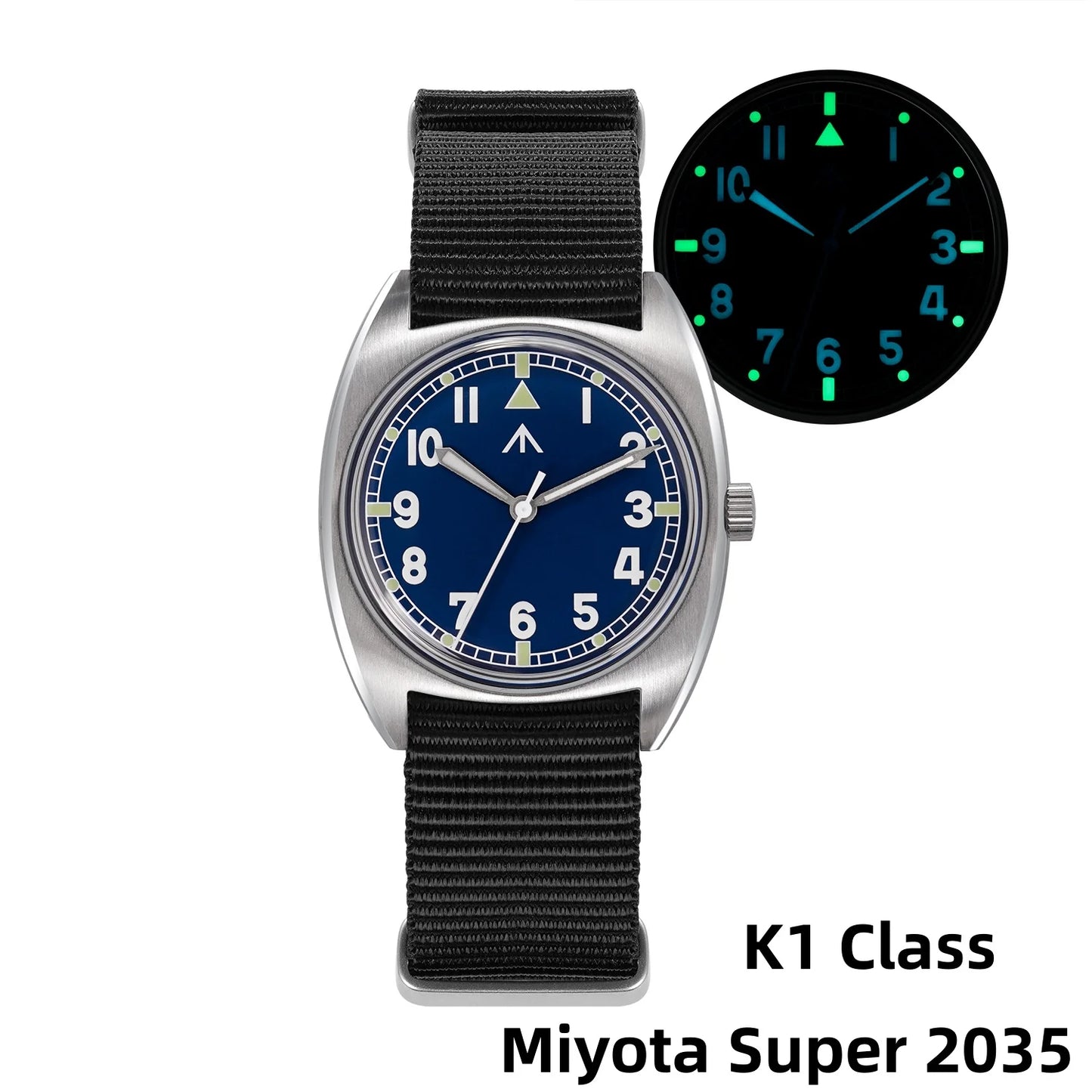 Militado ML17 Watch Miyota Super 2035/ GL12 Quartz Movement Watch  C3 And BGW9 Luminova 100m Waterproof Stainless Steel Watches