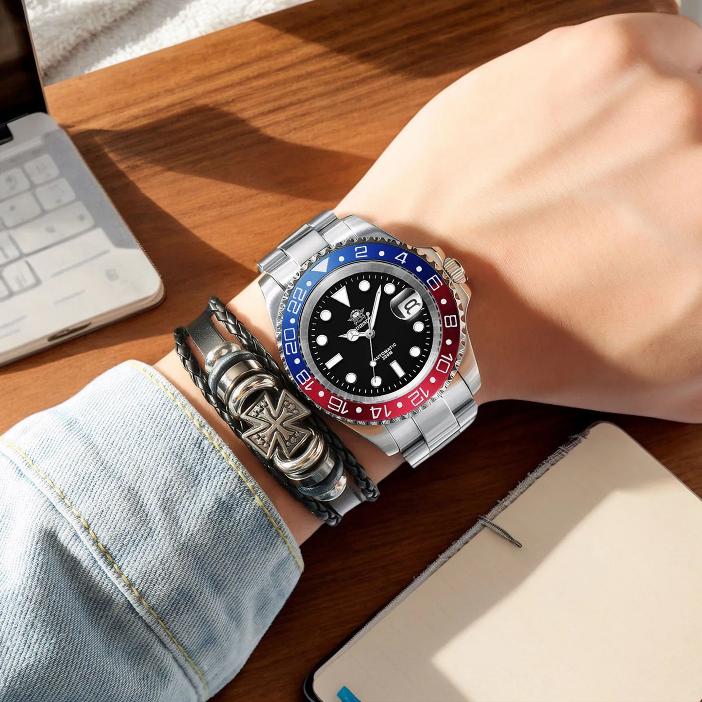 ADDIESDIVE Luxury New Men's Watches Waterproof Sapphire Automatic Mechanical Watches Stainless Steel Luminous Dive Watch For Men