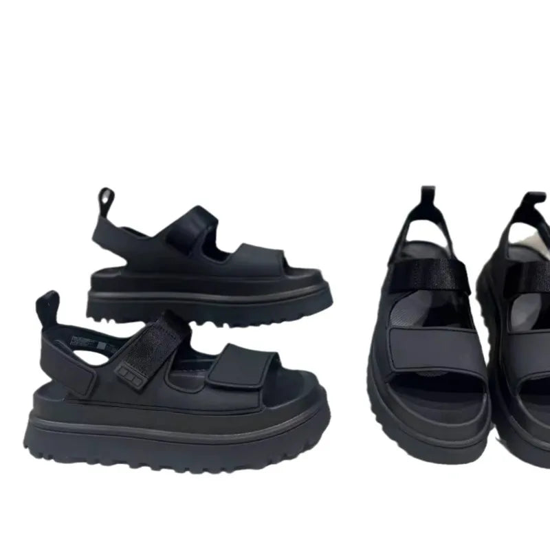 Women's Roman sandals with astronomical optical shoes, casual and comfortable thick sole height increase, summer, 2024