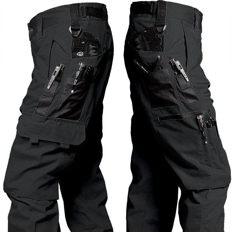 Men's Casual Tactical Pants Multi Pockets Work Trousers Male Outwear Straight Autumn Cargo Pants Spring Wear-resistant Trousers