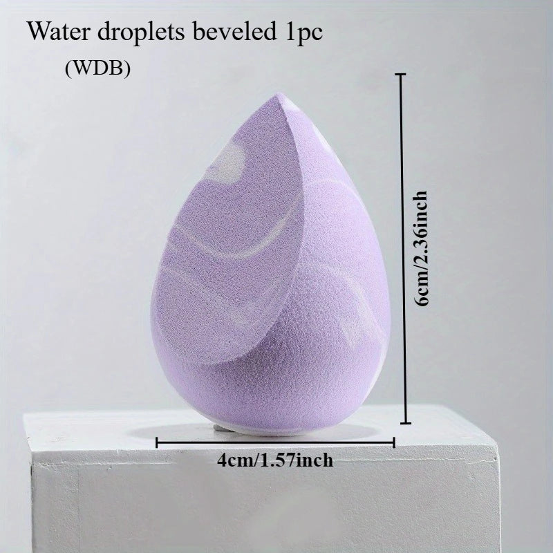 1Pc Makeup sponge gradient color soft double-sided wet and dual-use fit without eating powder