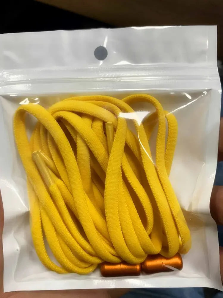 No Tie Elastic Stretchy Shoelaces Capsule Metal Lock, Tieless for Sneakers Shoe Accessories, Adjustable Durable One Size Fit All