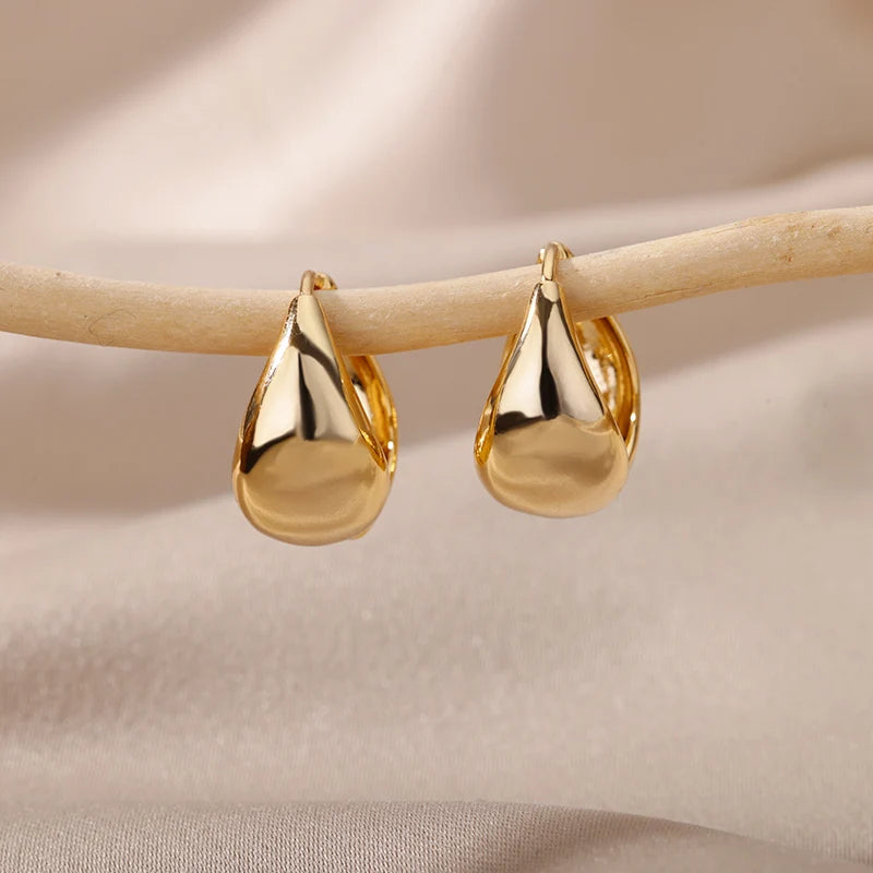 Stainless Steel Earrings For Women Geometric Butterfly Twist Heart Zircon Earring Minimalist Wedding Aesthetic Jewelry Gift 2023