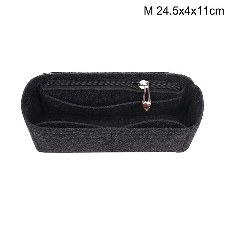 1PC Felt Insert Bag Organizer Makeup Organizers Liner Perfect for Brand Women's Handbags For And Cosmetic Bags