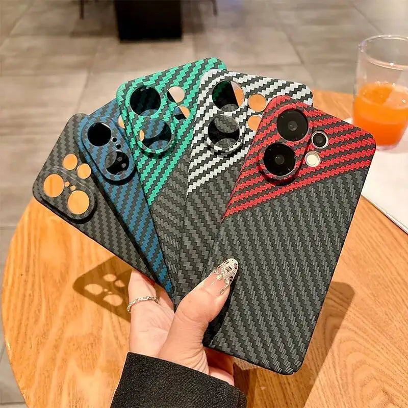For Vivo X200 FE Case Carbon Fiber Textured Skin Feel Hard pc Back Cover For Vivo X200FE X 200 FE VivoX200 FE Phone Case