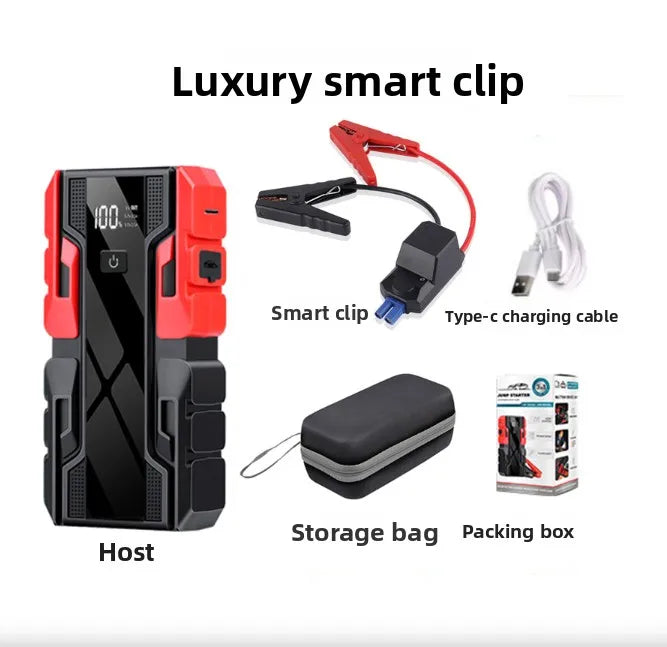 6000mAh large capacity 12V car emergency start power supply, portable power bank,  can be used for lighting and USB charging