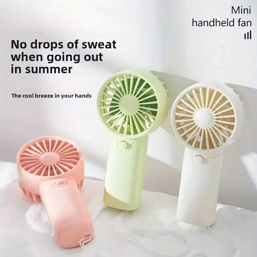 2025 Latest Portable Fan, Compact Handheld Fan - Portable, Battery-Powered Personal Cooling Device for Travel & Outdoor Use