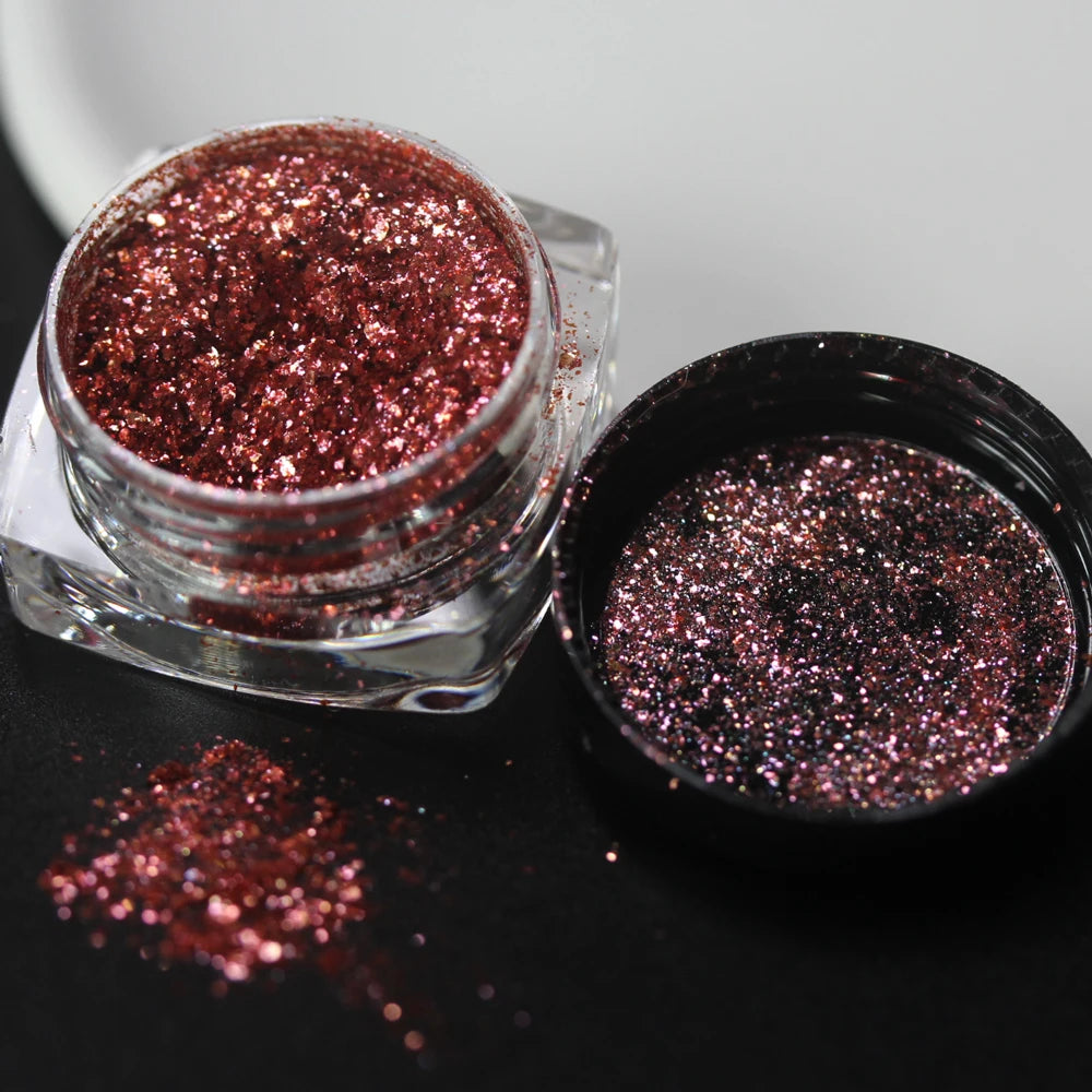 100colors Cosmetic Diamond Highlighter Pigment Eyes Loose Powder Makeup Pearlescent Shiny Eyeshadow Lipgloss Resin Craft DIY