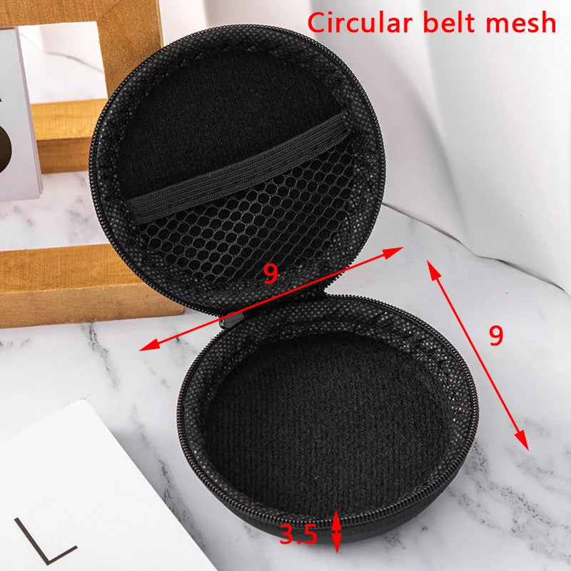 New Portable Mini 3C Hard Shell Digital Gadgets Storage Bag Artificial Leather Earphone Charger Case Data Cable U Disk Organizer