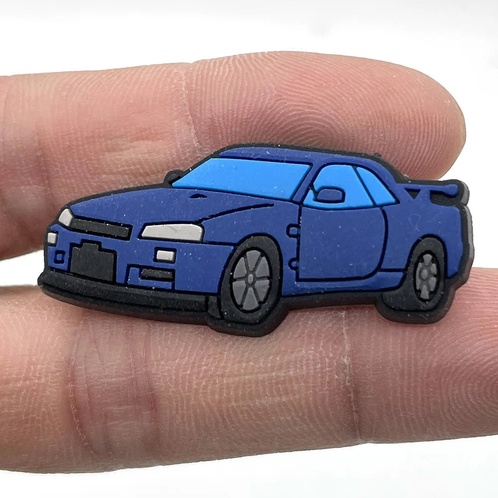 Car Shoe Charms Pin for Crocs Accessories Charms Clogs Bubble Slides Sandals PVC Shoe Decorations Accessories Party Gifts