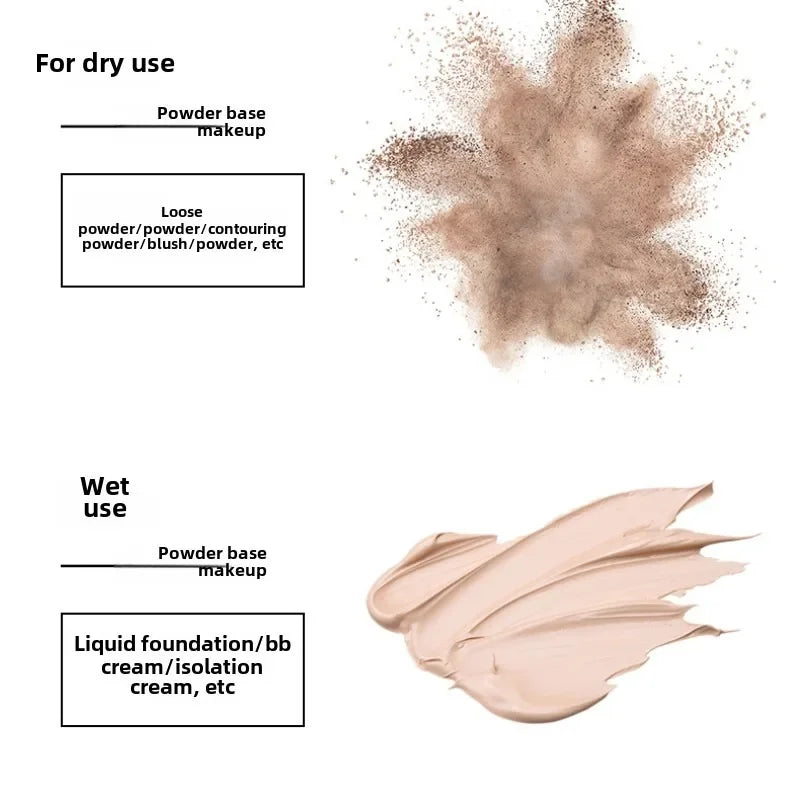 1Pc Makeup sponge gradient color soft double-sided wet and dual-use fit without eating powder