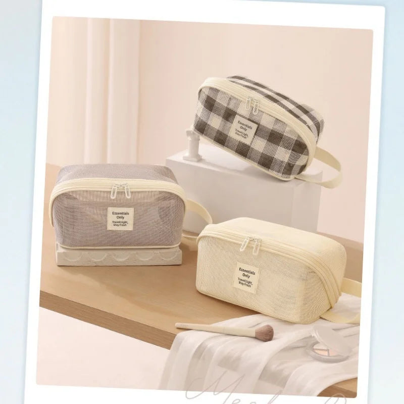 Makeup Organizer Female Toiletry Kit Bag Make Up Case Storage Pouch Luxury Lady Box, Cosmetic Bag, Organizer Bag For Travel Zip