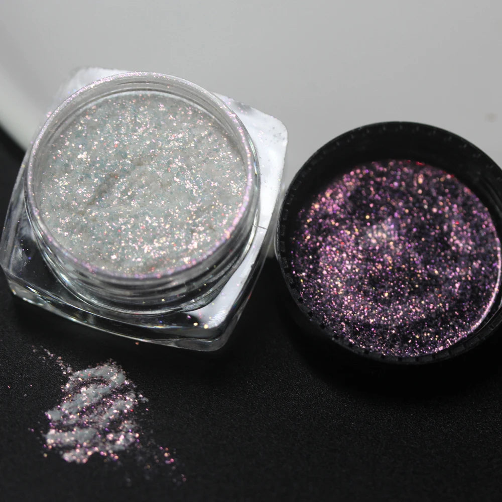 100colors Cosmetic Diamond Highlighter Pigment Eyes Loose Powder Makeup Pearlescent Shiny Eyeshadow Lipgloss Resin Craft DIY