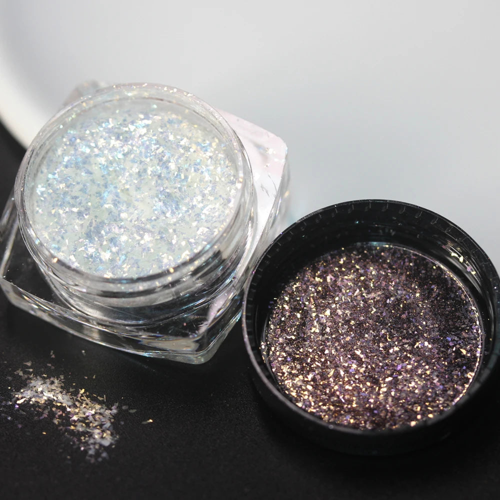 100colors Cosmetic Diamond Highlighter Pigment Eyes Loose Powder Makeup Pearlescent Shiny Eyeshadow Lipgloss Resin Craft DIY