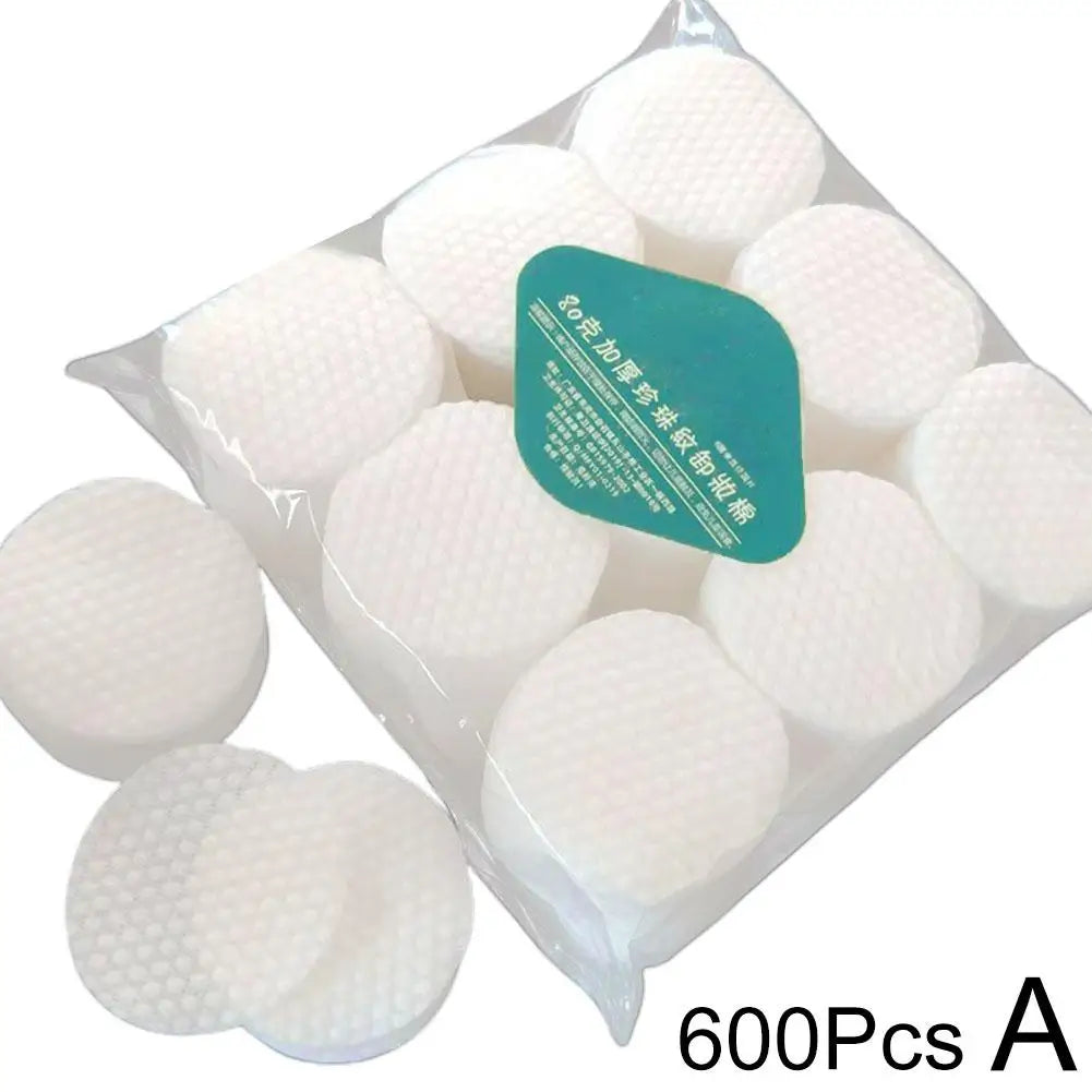 450/600 Disposable Makeup Cotton Wipes Soft Remover Pads Facial Cleansing Paper Wipe Cosmetic Pads