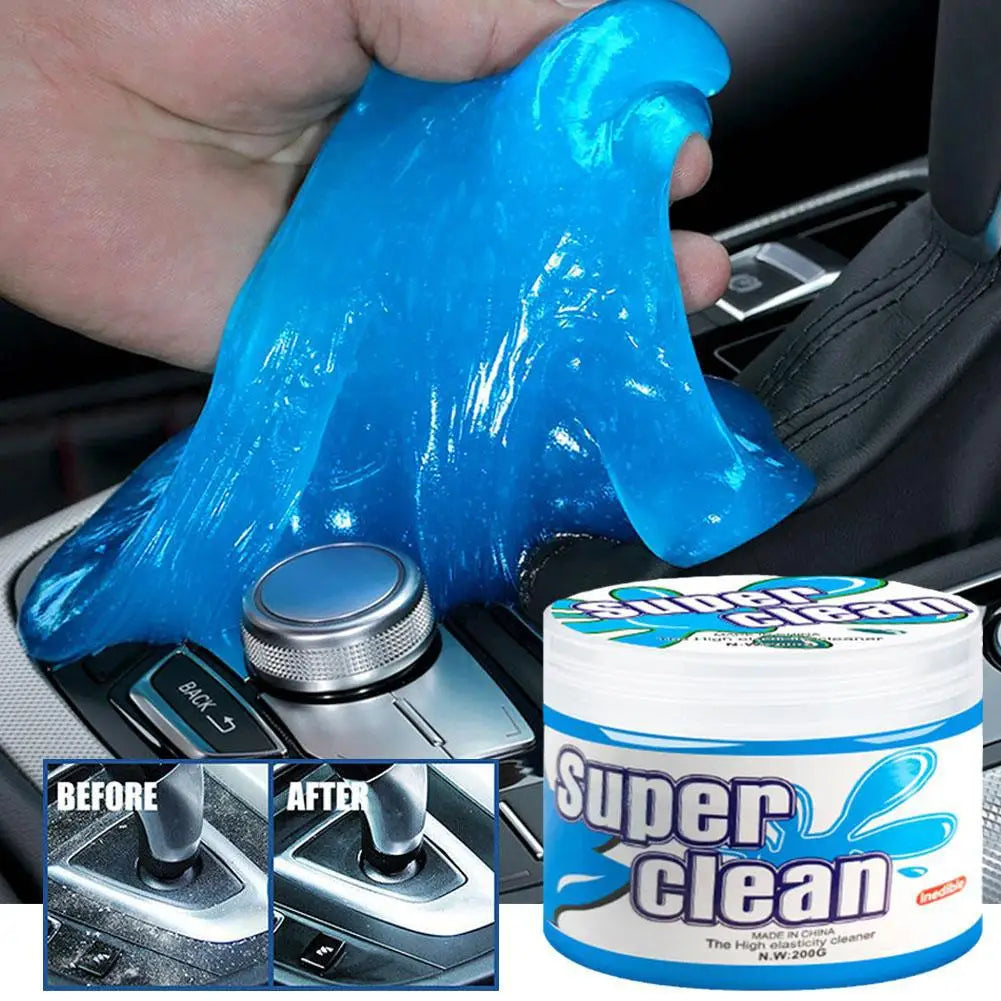 Car Dust Cleaning Gel - Soft Rubber Cleaning Mud for Air Vent Outlet, Dashboard, Door Window Gaps & Keyboard